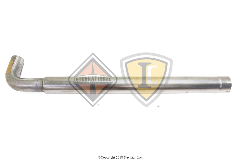 3571527C1, Navistar International, PIPE TAIL LWR STACK 4 TO 5" - part number 3571527C1