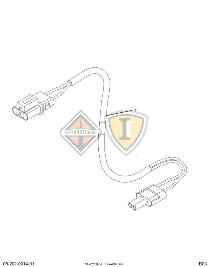 589390C1, Navistar International, SEAL, WIRE TERMINAL, BLUE, 0.165-0.138 OD CABLE, 12-14GA - 589390C1