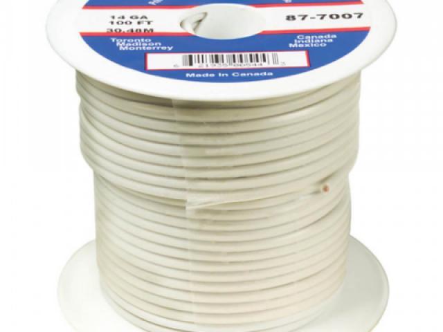 89-8007, Grote Industries Co., PRIMARY WIRE, 16 GAUGE, WHIT - 89-8007