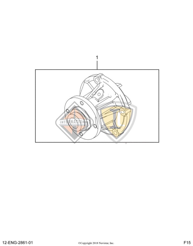 1845002C91, Navistar International, PUMP, ASSY WATER - part number 1845002C91