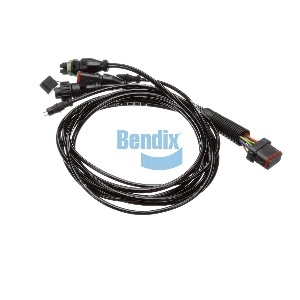 BX802009, Bendix, PIGTAIL, TRAILER ABS, ECU-PREMIUM 4S/2M, POWER-60 IN., MODULATOR-36 IN., SENSORS-60 IN., DIAGNOSTIC-9 IN. - BX802009