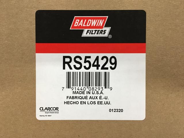 RS5429, Baldwin Filters, RADIAL SEAL OUTER AIR ELEMEN - part number RS5429