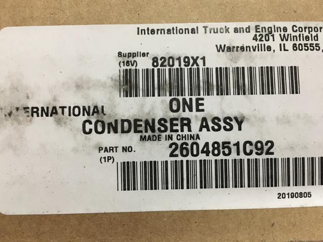 2604851C92, Navistar International, CONDENSER, A/C - part number 2604851C92
