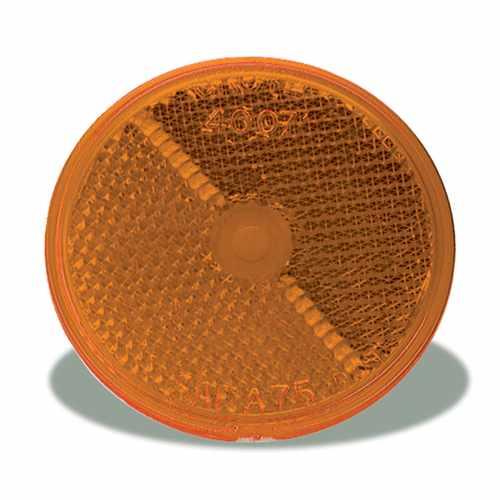 40073, Grote Industries Co., REFLECTOR, AMBER ROUND - 40073