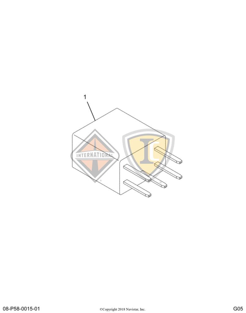 3519350C1, Navistar International, RELAY - part number 3519350C1