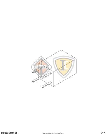 3600329C1, Navistar International, RELAY, GEN CONTROL, 4PIN MICRO - part number 3600329C1