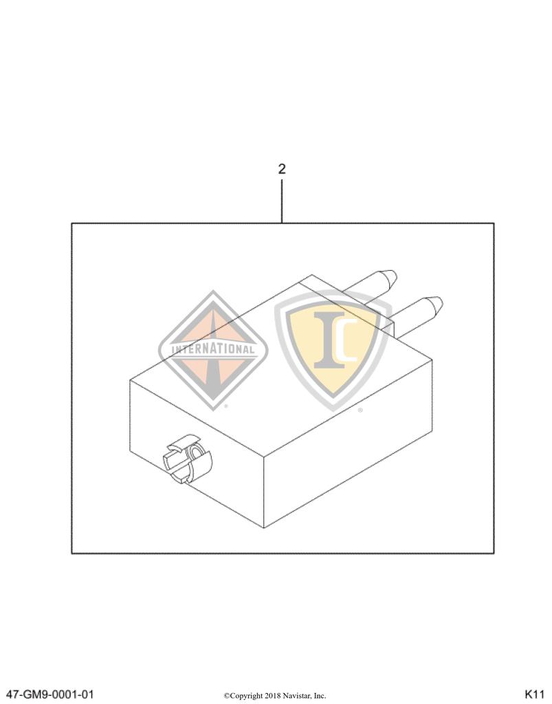 3536072C2, Navistar International, RELAY, GENERATOR CONTROL ISO HIGH CURRENT - part number 3536072C2