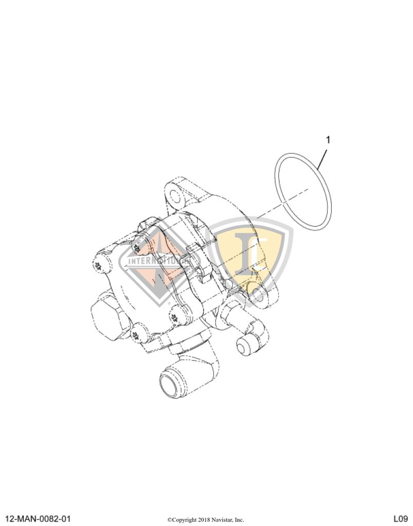 2601295C1, Navistar International, O-RING, SEAL - part number 2601295C1