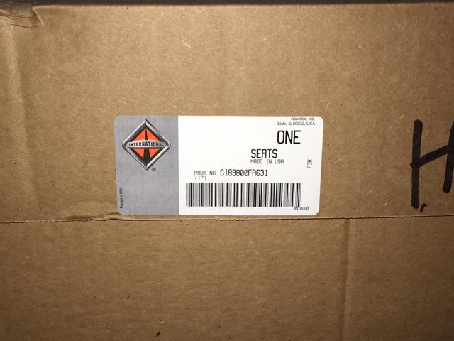 S189800FA631, Seats Inc., SEAT, HERITAGE SIL. BLK TUFF. - part number S189800FA631