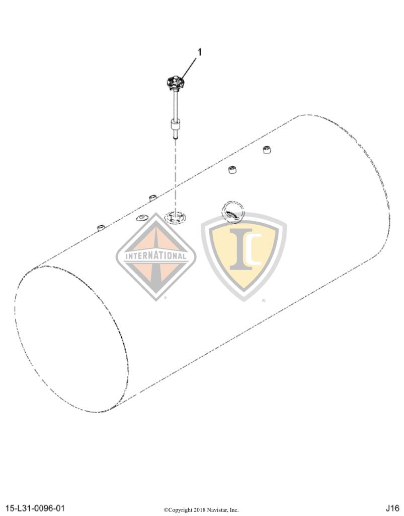 6128686C2, Navistar International, GAUGE, FUEL SENDER, KUS - part number 6128686C2