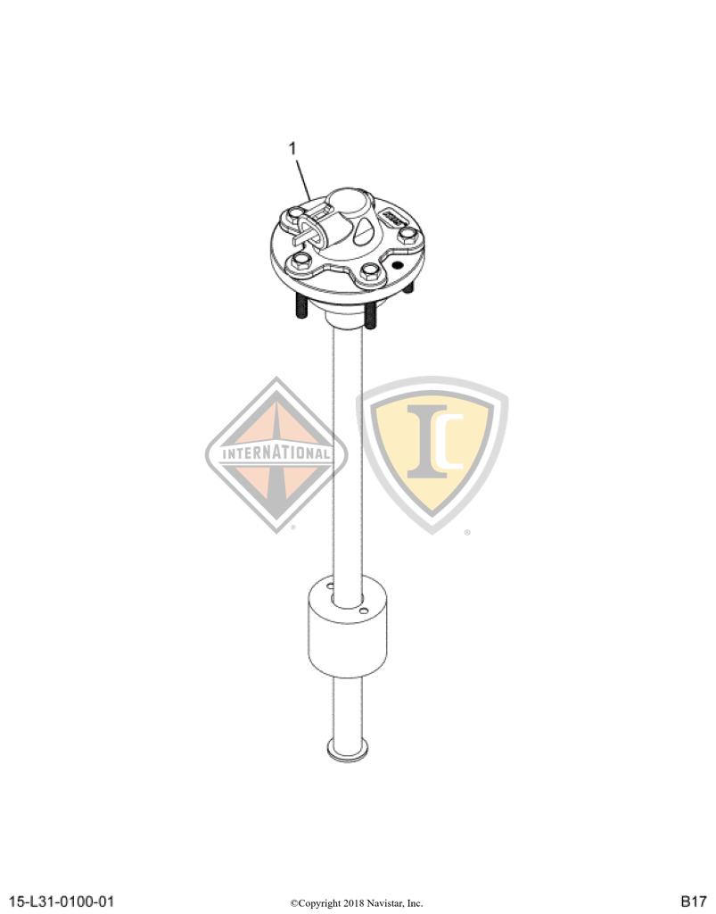 6128686C2, Navistar International, GAUGE, FUEL SENDER, KUS - part number 6128686C2