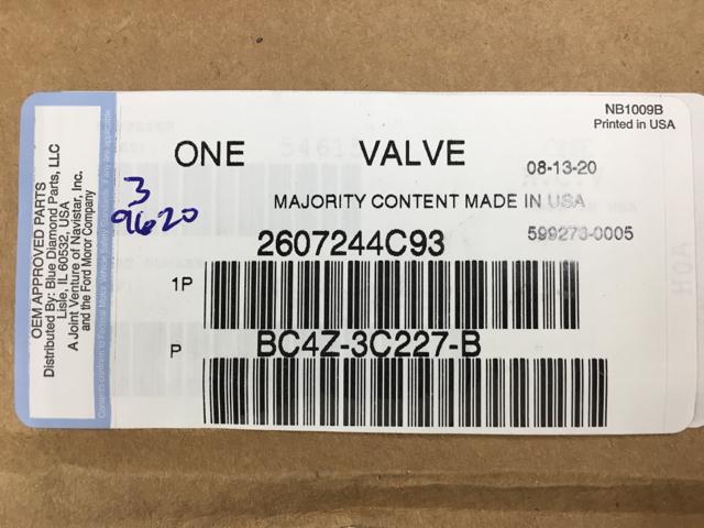 2607244C93, Navistar International, VALVE, RH SERVICE LEVELING - part number 2607244C93