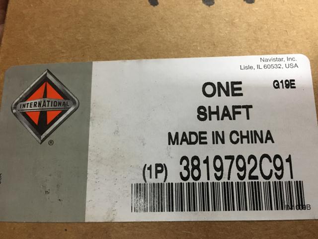 3819792C91, Navistar International, SHAFT, STEERING - part number 3819792C91