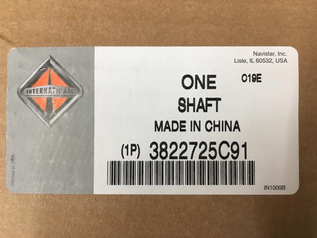 3822725C91, Navistar International, SHAFT, INTERMEDIATE, STEERING COLUMN - part number 3822725C91
