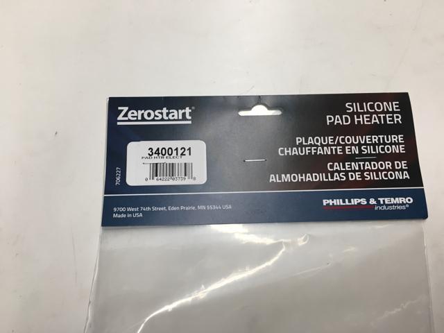 ZBL3400121, Temro Cold Weather Products, Silicone Pad, Adhesive , 250W, 120V, 3-3/4" (9.5Cm) X 4-1/4" (11Cm) Csa Ce - part number ZBL3400121