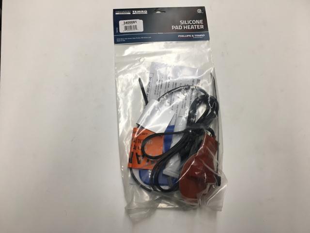 ZBL3400081, Temro Cold Weather Products, SILICONE PAD, ADHESIVE- 125W, 240V, 1A- 3" (7.6 CM) ROUND X 3" (7.6 CM) ROUND CSA/CE - part number ZBL3400081