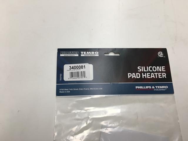 ZBL3400081, Temro Cold Weather Products, SILICONE PAD, ADHESIVE- 125W, 240V, 1A- 3" (7.6 CM) ROUND X 3" (7.6 CM) ROUND CSA/CE - part number ZBL3400081