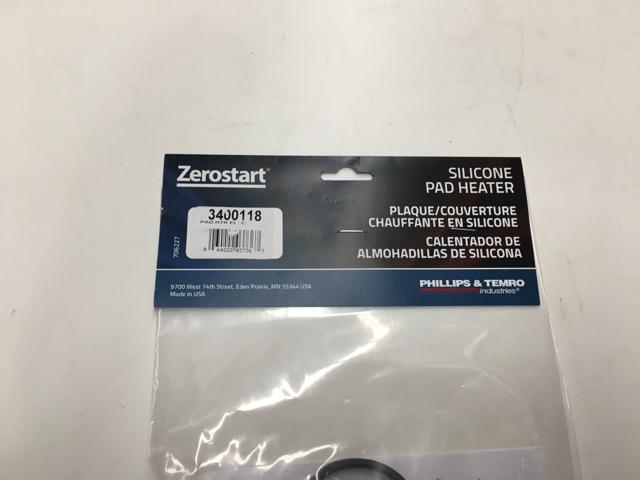 ZBL3400118, Temro Cold Weather Products, SILICONE PAD, ADHESIVE- 50W, 120V, 1-1/4" 3CM X 3-1/2" 9CM CSA/CE - part number ZBL3400118