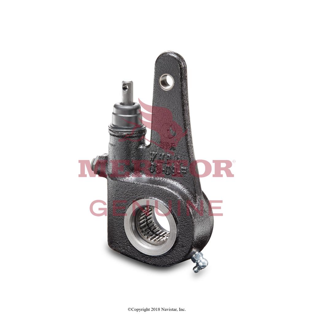 R803049, Meritor - Brake Shoes & Pads, SLACK ADJUSTER, BRAKE, SPLINE DIA/NO. TEETH UNCLEVISED, 1-1/2-28, LEVER LENGTH 5-1/2, CLEVIS TYPE STRAIGHT, CLEVIS THREAD 5/8-18, YELLOW PISTON DRUM BRAKE - R803049