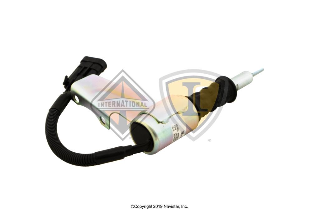 1813867C1, Navistar International, Uncategorized, SOLENOID, ELECTRONIC SHUTOFF, W/ SPRING, PLUNGER, BOOT AND MOUNTING BRACKET, SWITCH LESS TYPE - part number 1813867C1