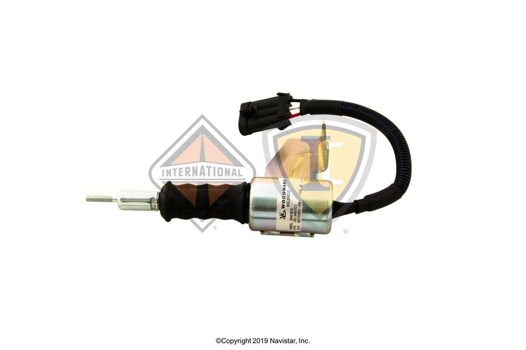 1813867C1, Navistar International, Uncategorized, SOLENOID, ELECTRONIC SHUTOFF, W/ SPRING, PLUNGER, BOOT AND MOUNTING BRACKET, SWITCH LESS TYPE - part number 1813867C1