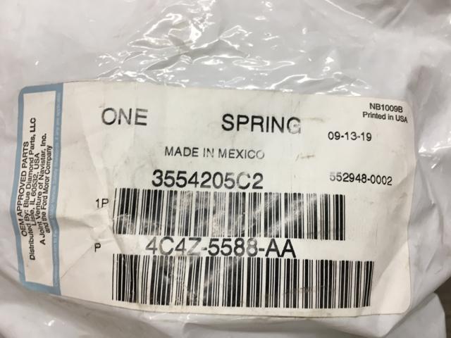 3554205C2, Navistar International, SPRING, AUX REAR BUMP STOP, SUSPENSION, RUBBER - part number 3554205C2