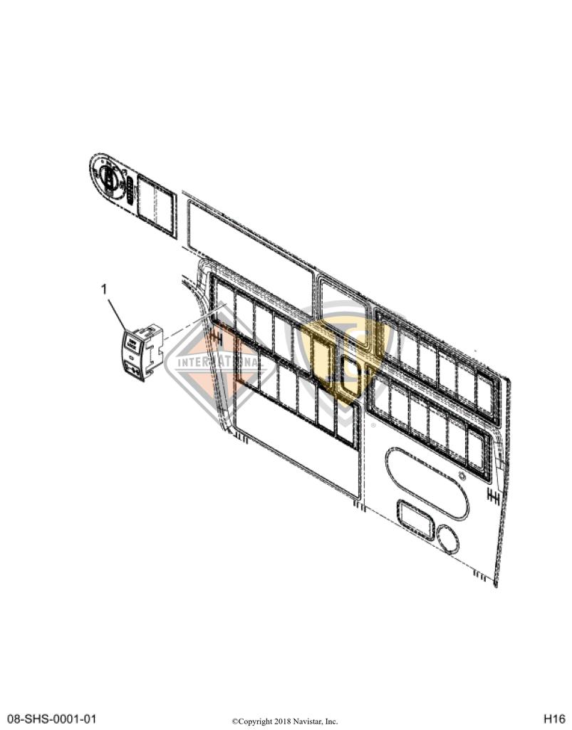 3766078C1, Navistar International, SWITCH, DIFFERENTIAL LOCK INDICATOR - 3766078C1