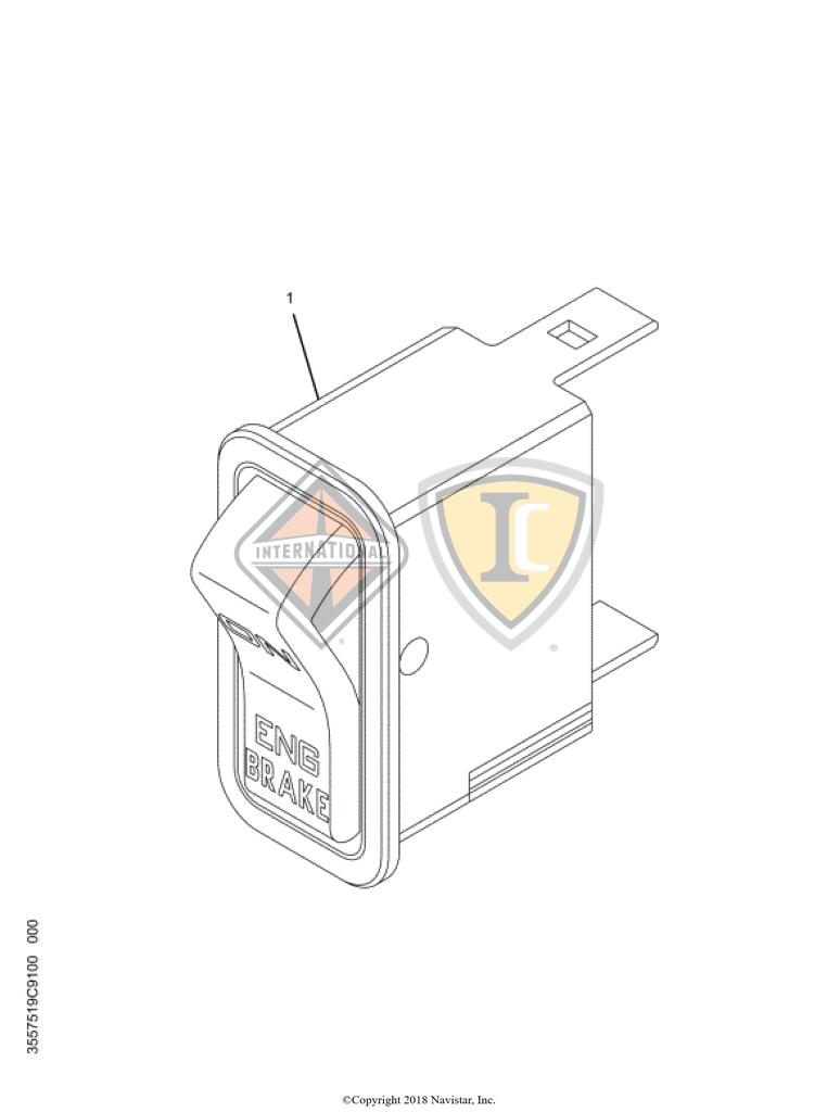 3560047C1, Navistar International, Uncategorized, SWITCH, ENGINE BRAKE SELECT, ELECT, DASH - 3560047C1