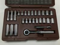 27PC 1/4DR MM STD/DP SKTSET