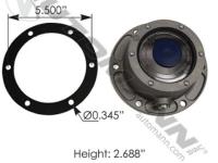 CAP, HUB W/SIDE FILL 4009