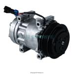 COMPRESSOR, A/C, DIRECT MOUNT, 6 GROOVE, 125MM DIA Q STYLE CLUTCH, 12V