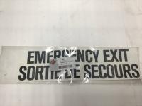 DECAL, EMERGENCY EXIT DUAL LANGUAGE