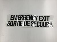 DECAL, REAR EXIT
