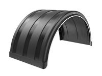 FENDER 76" SINGLE AXLE POLY BLACK