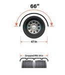 FR166A-1, Class Eight Manufacturing, FENDER HALF ROUND 66ALU-RIB - FR166A-1