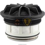 FUEL FILTER, W/ LID ACCEPTS 1/2 SQ DRIVER OD, 3-27/32 (97.6) LID ID, 9/16 (14.3) ONE END LEN, 3-9/16 (90.5) I GASKET, 2