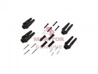 R810021, Meritor - Brake Shoes & Pads, CLEVIS KIT, SLACK ADJUSTER, BRAKE, TYPE STRAIGHT, PUSH ROD 5/8-18, INCLUDES LIGHTWEIGHT CLEVIS, PINS AND CLIPS FOR LONG STROKE TYPE 20, 24, 30 AND 36  - R810021