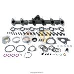 MANIFOLD, EXHAUST, FRONT AND REAR KIT