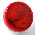 LAMP, 2 1/2" ROUND RED