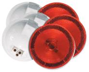 LAMP, REFLEX 4"ROUND RED