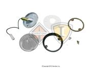 433261001, Navistar IC Bus , LAMP, BACKUP, BLACK FLANGE 4 IN. - 433261001