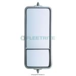 MIRROR, WEST COAST, 7 IN. X 16 IN. COMBO W/ 7 IN. X 5 IN. CONVEX, STAINLESS