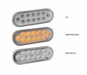 OVAL DUAL AMB/WH STT LED 12D