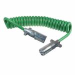 PREM 15' GREEN ABS COIL CORD