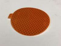 REFLECTOR, AMBER 3M DIAMOND G