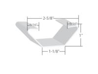 GDA WAB07200028 ROOF BOW, STL 2.62X1X99