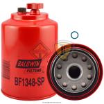 FUEL FILTER, FUEL/WATER SEPARATOR, SPIN-ON W/ DRAIN AND SENSOR PORT, MAY USE OP8752 TO PLUG SENSOR PORT ON BF1348-SP THREAD 1-14 OD, 4-5/16 (109.5) LEN, 6-25/32 (172.2) F GASKET, 1