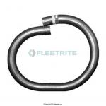 Fleetrite Exhaust Flex Tube; Size: 4 IN x 25'; Material: Galvanized