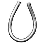 FLT89607K, Fleetrite, Fleetrite Exhaust Flex Tube; Size: 4 IN X 24 IN; Material: Galvanized - FLT89607K