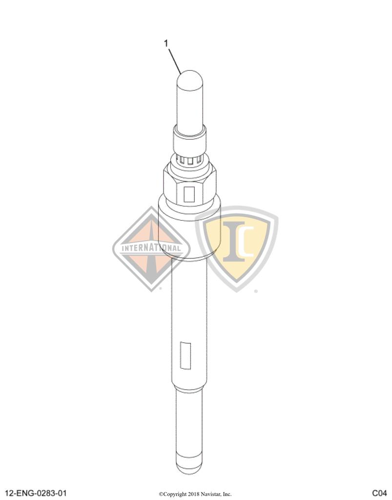 1820697C2, Navistar International, T444E GLOW PLUG - part number 1820697C2